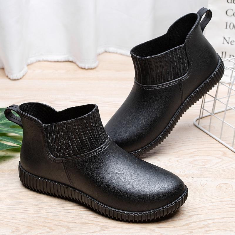 

Women s Fleece-Lined Waterproof Low-Top Rain Boots: Non-Slip, Wear-Resistant, Warm Outdoor Fashion Footwear for All Seasons. 35