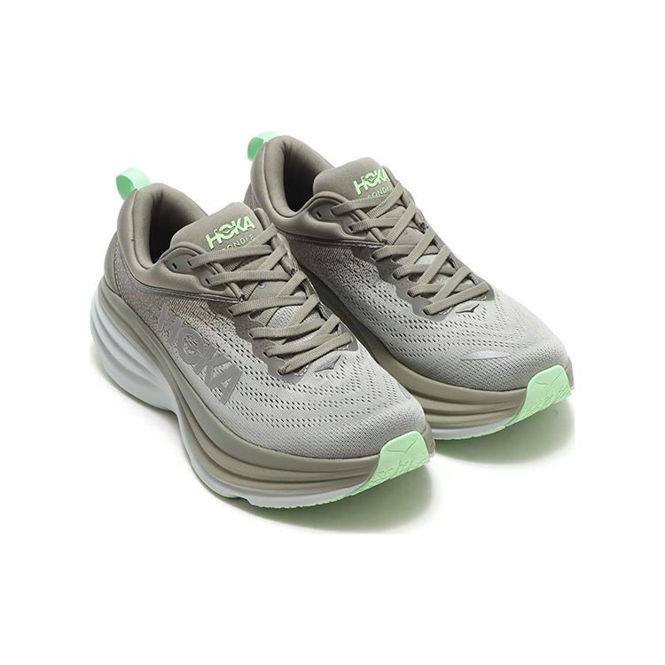 HOKA Bondi 8 Olive Haze Mercury Men Sneakers Green 1123202-OHMR