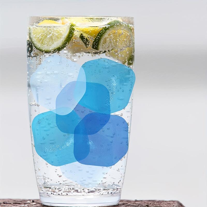 24 Pezzi/Set Cubetti di Ghiaccio Riutilizzabili per Whisky Pietre Resistenti all'Usura Estive Cubetti di Ghiaccio per Whisky Accessori in Plastica