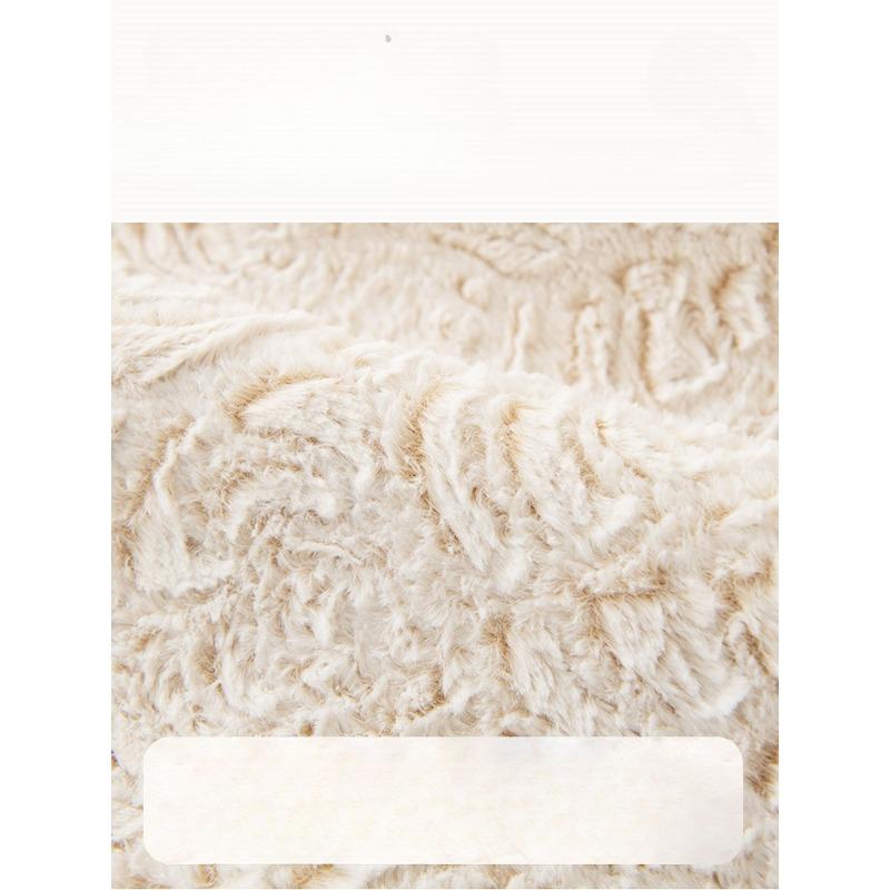 Winter Thickened Embossed Velvet Sofa Cushion Non-Slip Seat Cushions High-End Leather Sofa Cover Backrest Cover Cloth