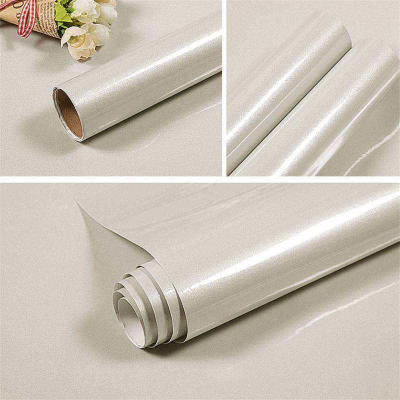 Thicken PVC Stoving Varnish DIY Self Adhesive WallPaper Furniture Renovation Stickers Kitchen Waterproof  Decorative Film