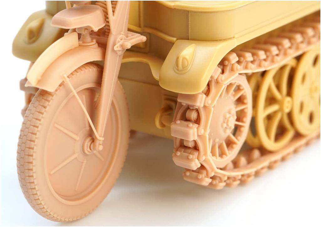 Studio World War II German Army Kettenkrad Track with Starting Wheel and Tire Type 1 Plastic Model Parts TR85059 T-Rex 1/35 (for Tamiya)