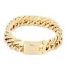 Bracelet de mode pour homme double boucle plaqué or 18 carats européen et américain