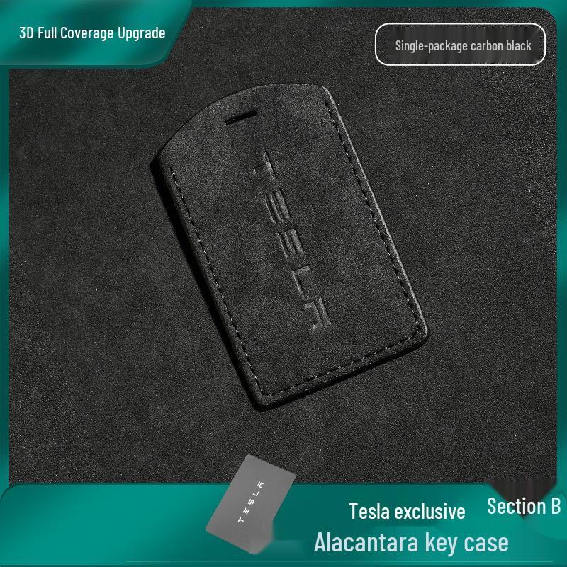 Suede Full Wrap Key Cover for Tesla Model Y/3/Model X