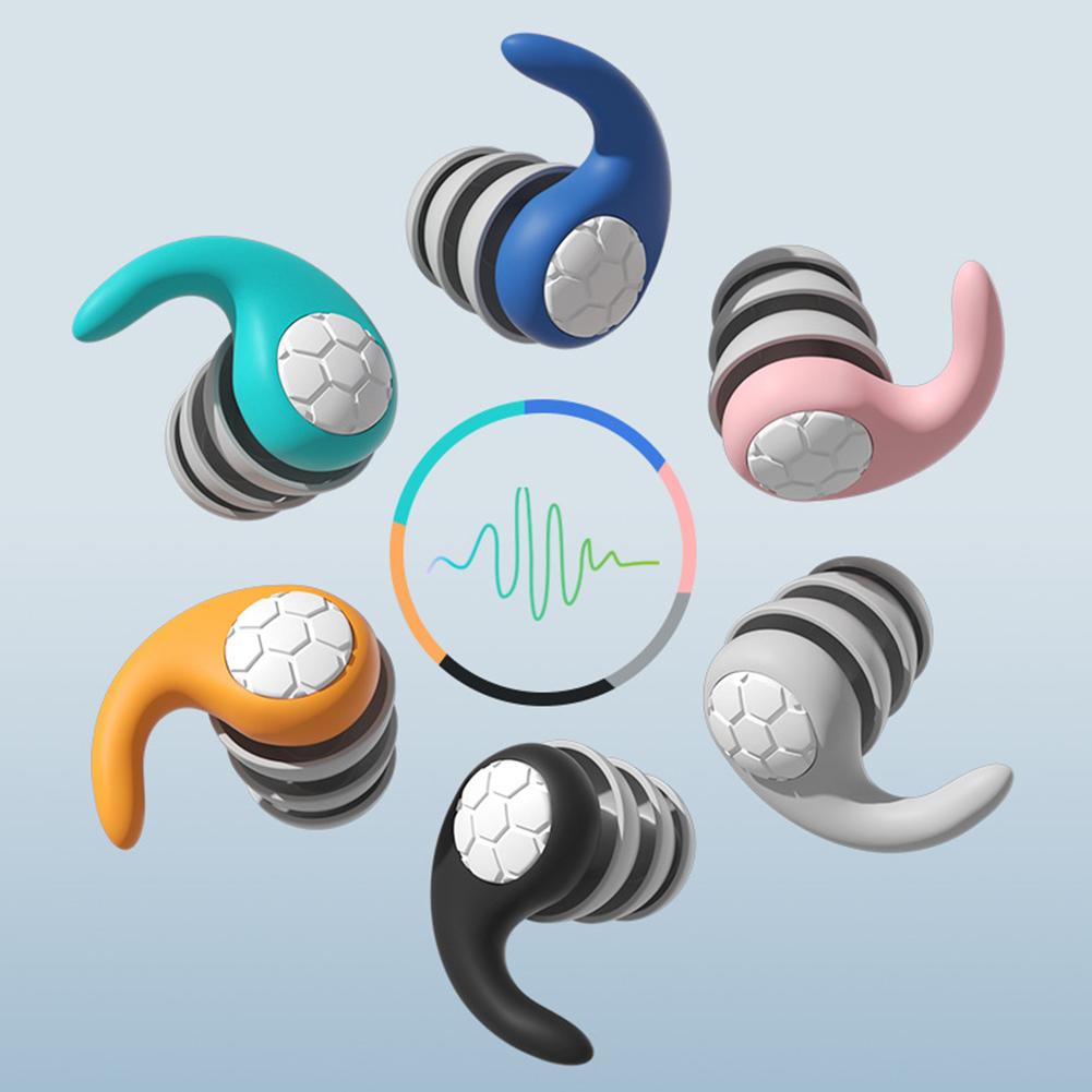 Silicone Sleeping Ear Plugs Sound Insulation Ear Protection Earplugs Washable Soft Diving Ear Plugs for Swimming Showering