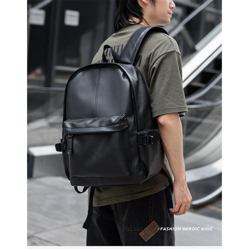 Men Leather Laptop Backpack Travel Backpack High Quality Fashion Knapsack Bags for Male 20-35L