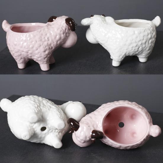 Cartoon Sheep Candle Holder Votive Tealight Candle Stand Living Room Bathroom Candlestick Decoration Table Centerpiece Ornament