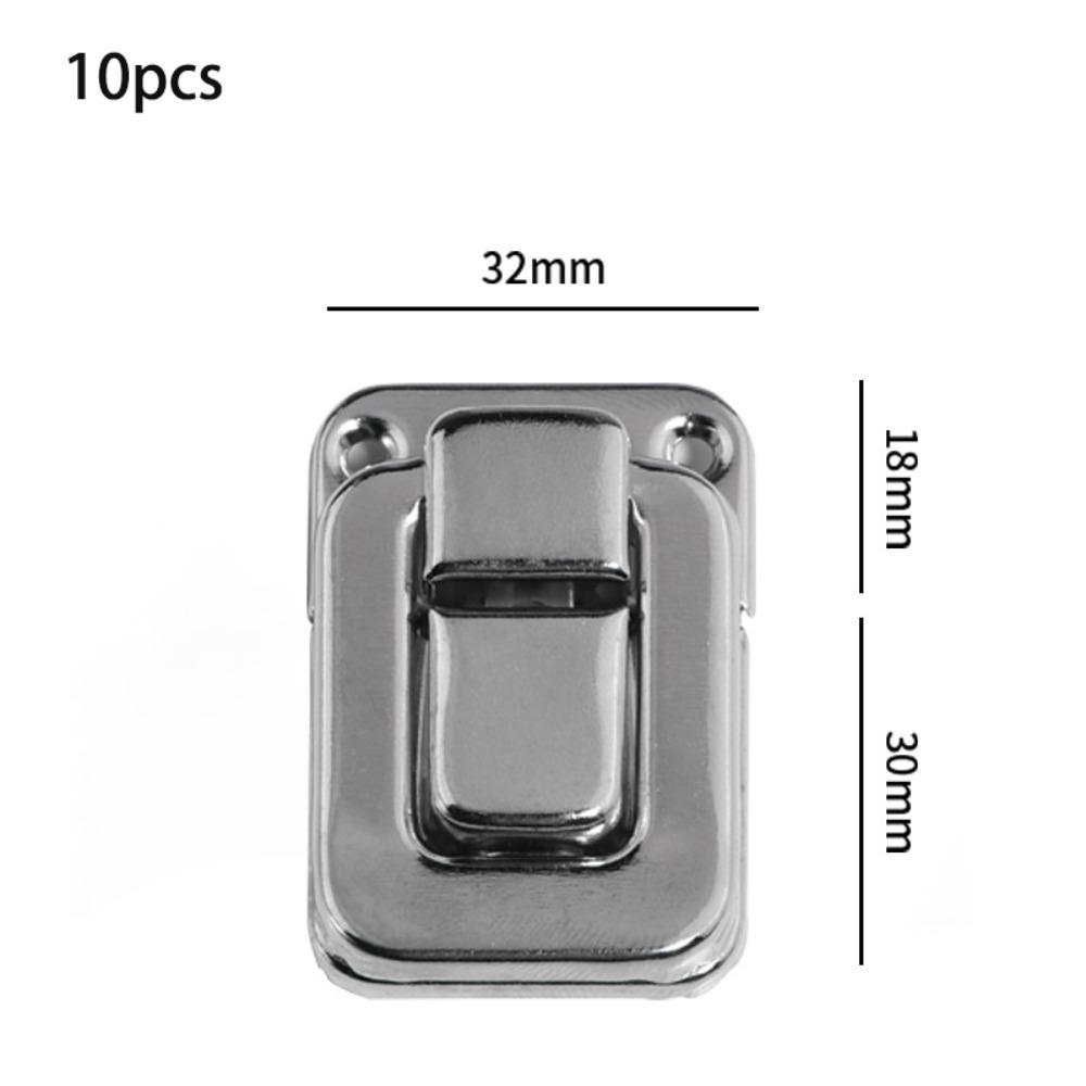 10 Stück Zinklegierung Antikschloss Vintage Riegel Dekorativer Toggle-Verschluss Hardware-Komponenten