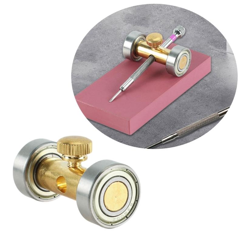 Adjustable Size Wristwatch Screwdriver Sharpener Holder Tool For Jewelry And Watch Repair Durability Metal Construction