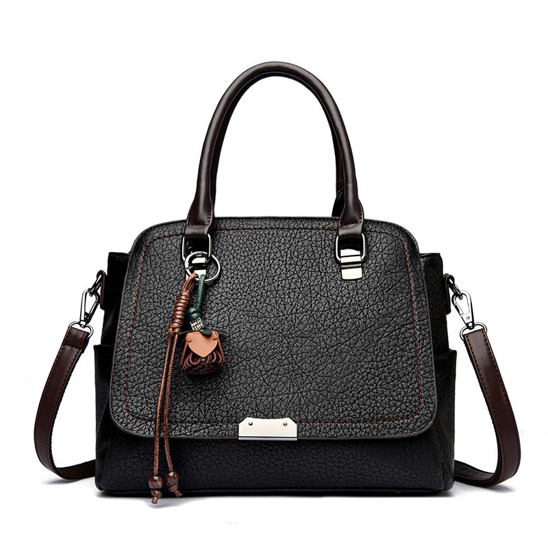 2026 Top Quality Minimalist Luxury Handbags For Women Soft PU Leather Designer Solid Color Large Capacity Shoulder Messenger Sac