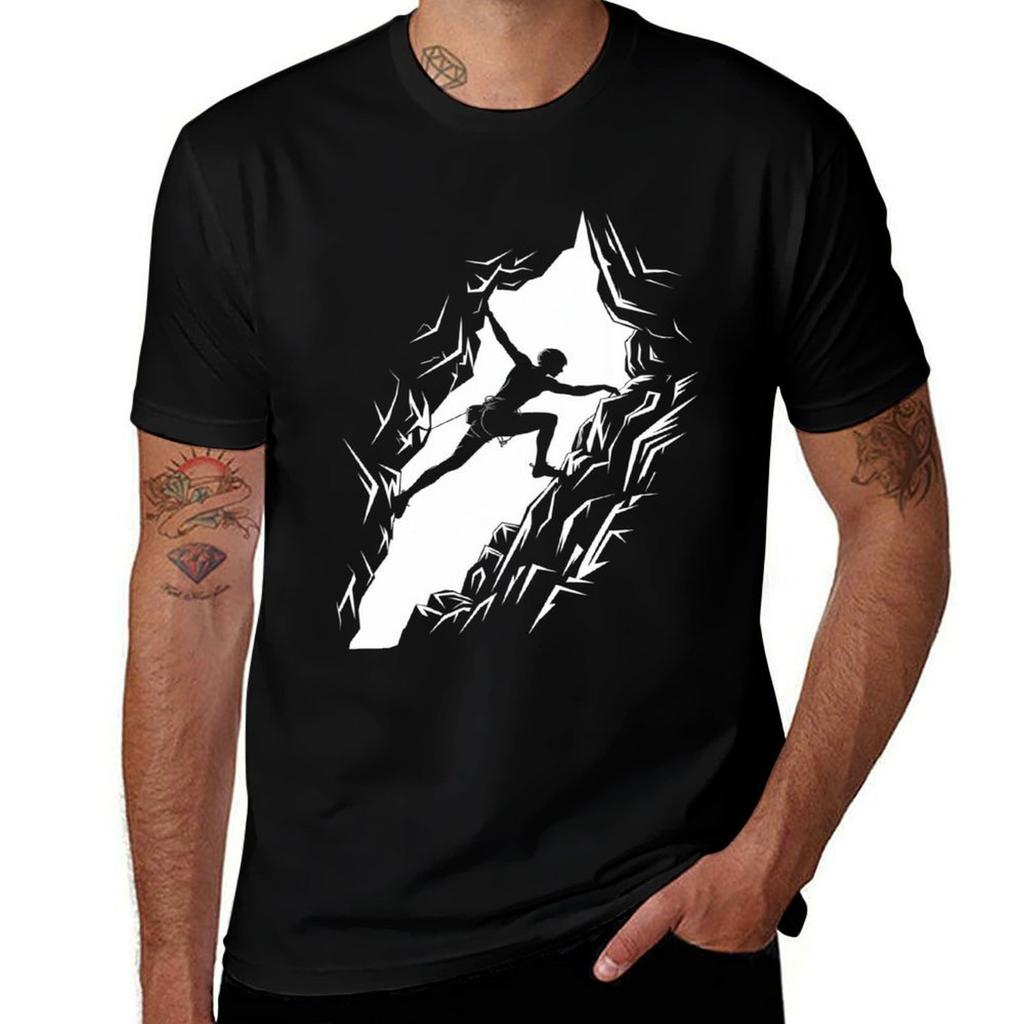 Mountain Climbing Rock Climber Mountain TShirt clothes quickdrying plus size tops Unisexs t shirts casual stylish