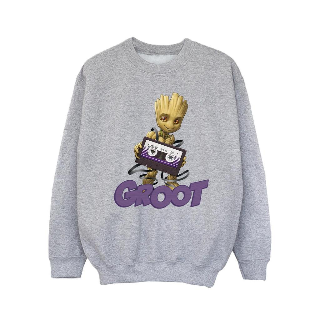 Guardians Of The Galaxy Girls Groot Casette Sweatshirt