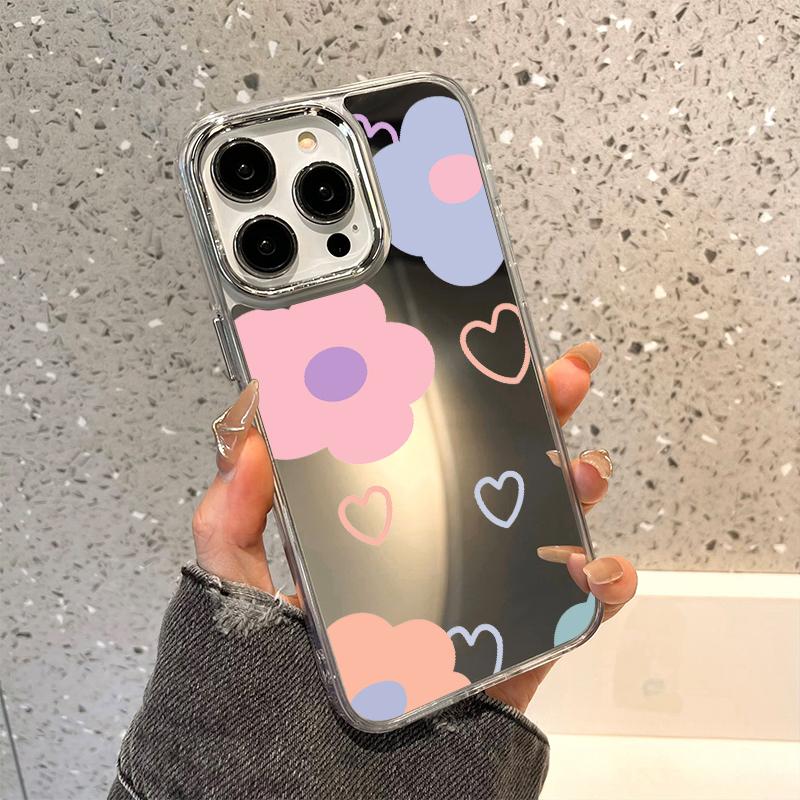 Stylish And Versatile Makeup Mirrors Phone Case For IPhone 16 17E 17 16Pro 15 14 11 12 13 Pro Max Silicone Shockproof Cover