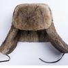 Cappello Invernale da Uomo in Pelliccia di Coniglio Lei Feng con Protezione per le Orecchie - Cappello Caldo Spesso da Esterno in Cotone per Mezza Età & Anziani