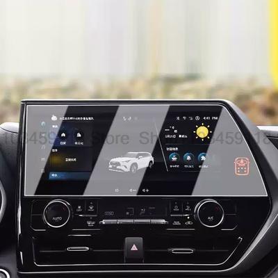 Protection d'écran en verre trempé pour Toyota Highlander 12,3 pouces Navigation GPS de voiture anti-rayures