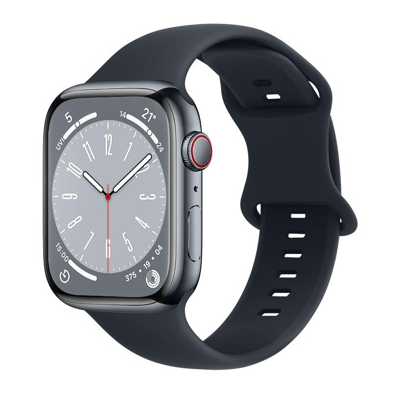 Apple Watch Silicone Sport Strap with Figure 8 Buckle for iWatch 11 Ultra/S10 Unity Flower Design