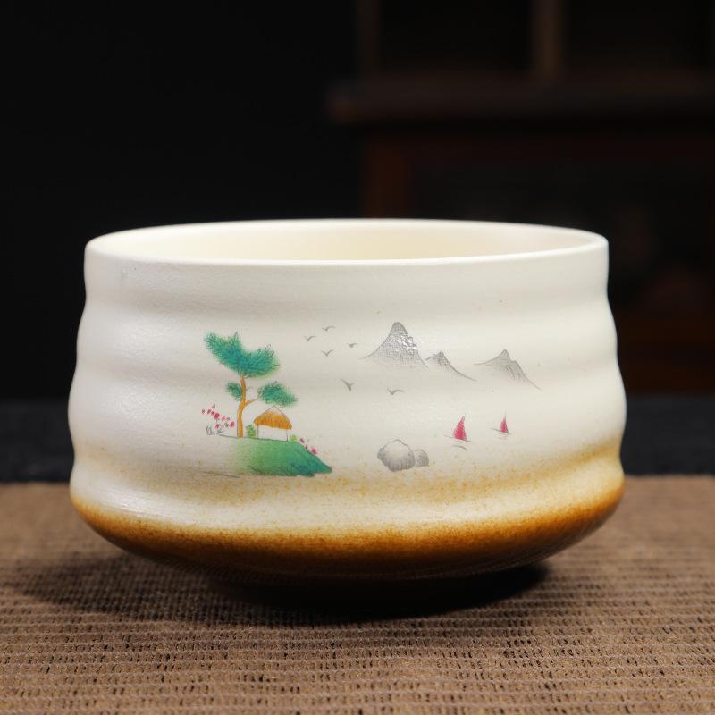 

1-2PCS Japanese Matcha Tea Set Bamboo Whisk Scoop Ceramic Matcha Bowl Traditional Indoor Handmade Tea-making Tools Birthday Gift