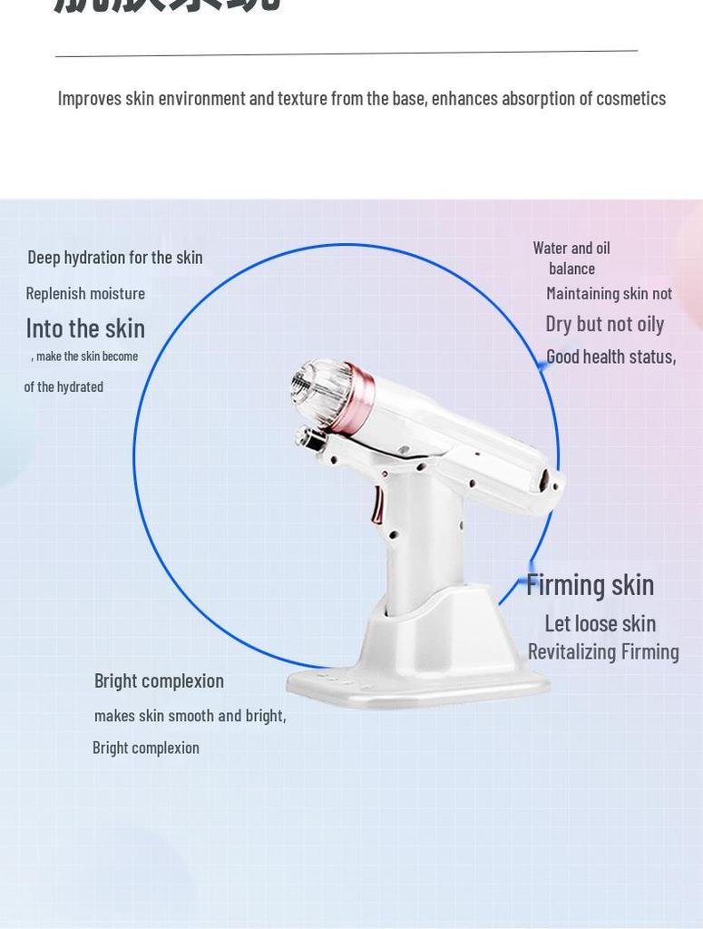 EZ Negative Pressure Beauty Device - Portable Hydrating Tool with Hyaluronic Acid Essence Import