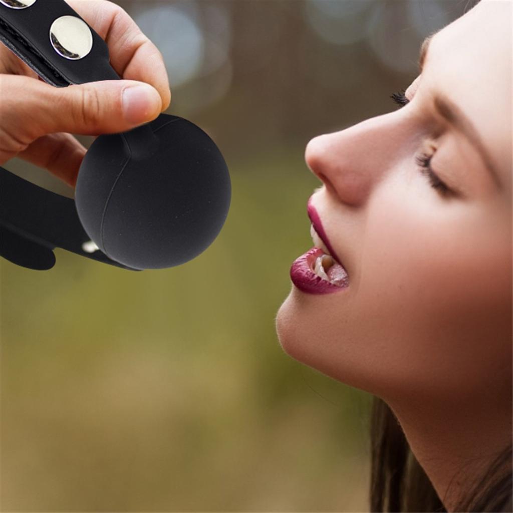 Slave Harnes Silikon Ball Gag SM Fetish Munnbegrensninger SM Toy