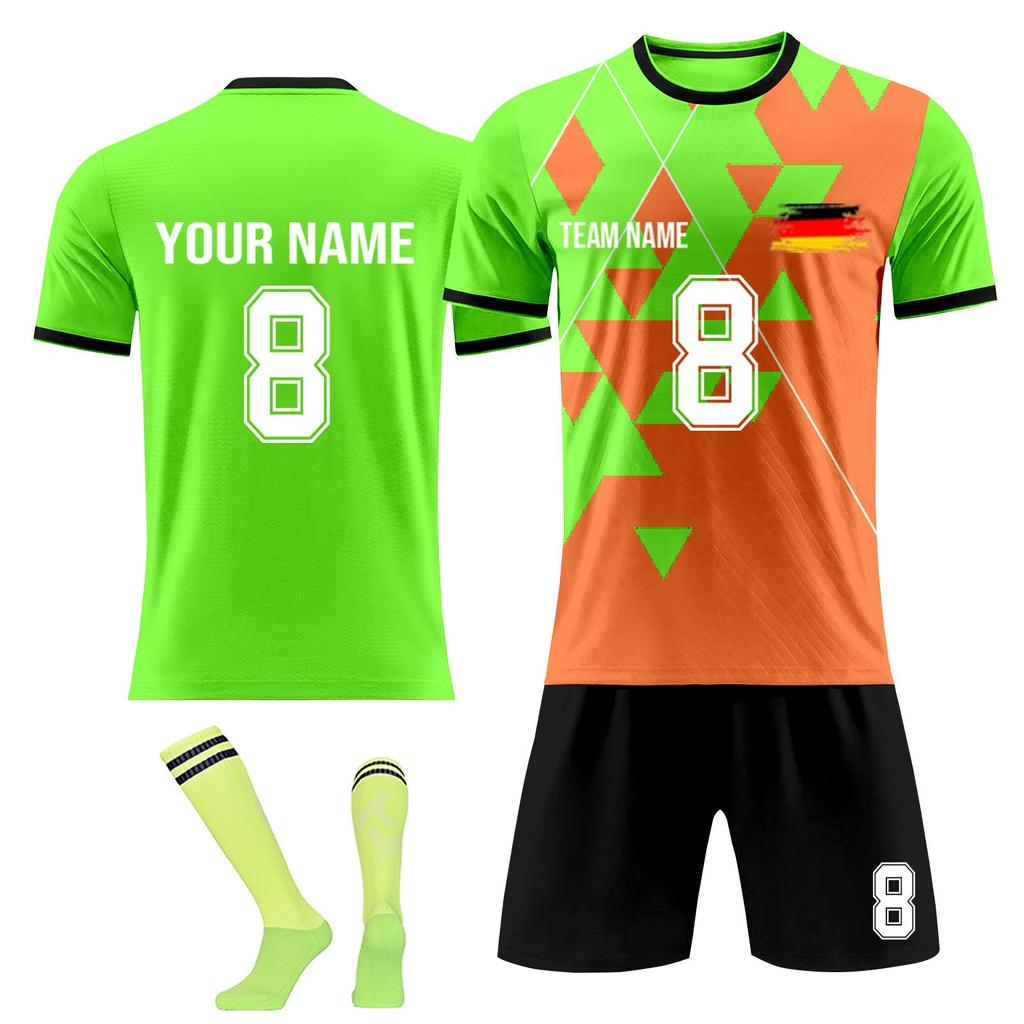 Personalised Shirts Kit Mens Girls With Name Number Custom Football Jerseys For Boys Training Suit