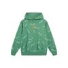 Li-Ning Phil Hackett Collaboration Pattern Printed Loose Fit Pullover Hoodie Unisex Hoodies Deep-Palace-Green AWDT955-2