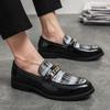 Mocassini da Uomo Fatti a Mano Stile Plaid in Pelle Comodi Slip-On Tacco Basso Stile Britannico Alta Qualità Moda Brogues Scarpe Eleganti da Uomo