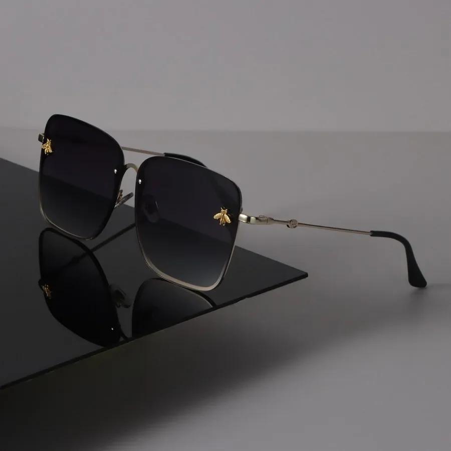 Grandes Lunettes de Soleil Carrées Femmes Hommes Rétro Luxe Féminin Masculin Miroir Clair Designer Lunettes Sexy Marque Noir Lunettes de Soleil