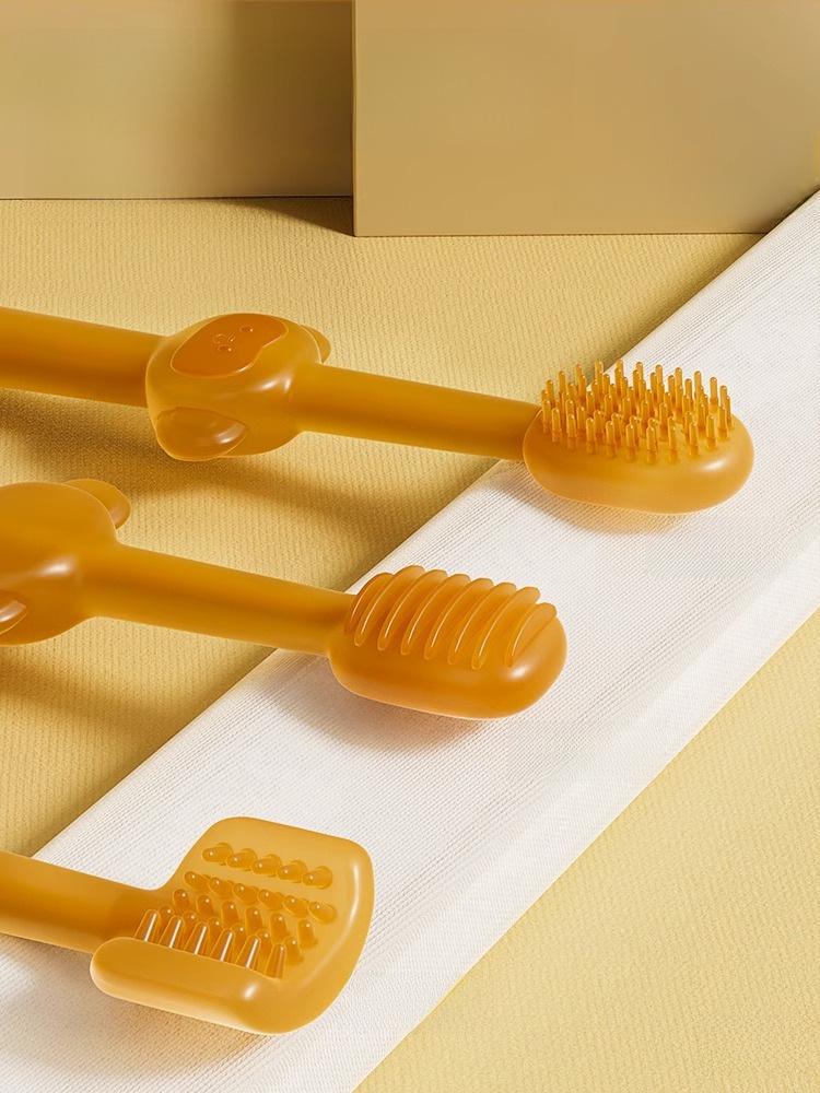 Zestaw silikonowych szczoteczek do zębów dla zwierząt dla kotów i małych psów - Jadalna pasta do zębów dla świeżego oddechu i czyszczenia zębów