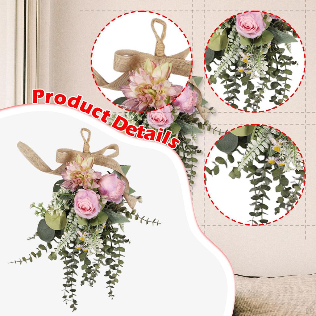 Artificial Garland, Reusable Wreath for Hanging, Housewarming Parties, Weddings, And Fireplace