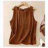 Women's Vest Fashion Casual T-shirt Tops Back Hollow Design Vest Sleeveless T-shirt Outer Wear Inner Wear Bottoming Sling