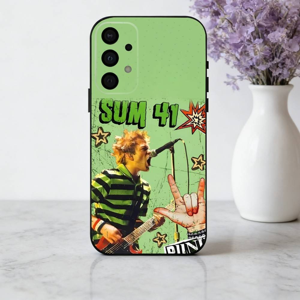 

Чехол для телефона Hard-rock S-Sum 41 для Samsung Galaxy A73, A72, A71, A70, A53, A52, A51, Мягкий силиконовый черный чехол Samsung a52