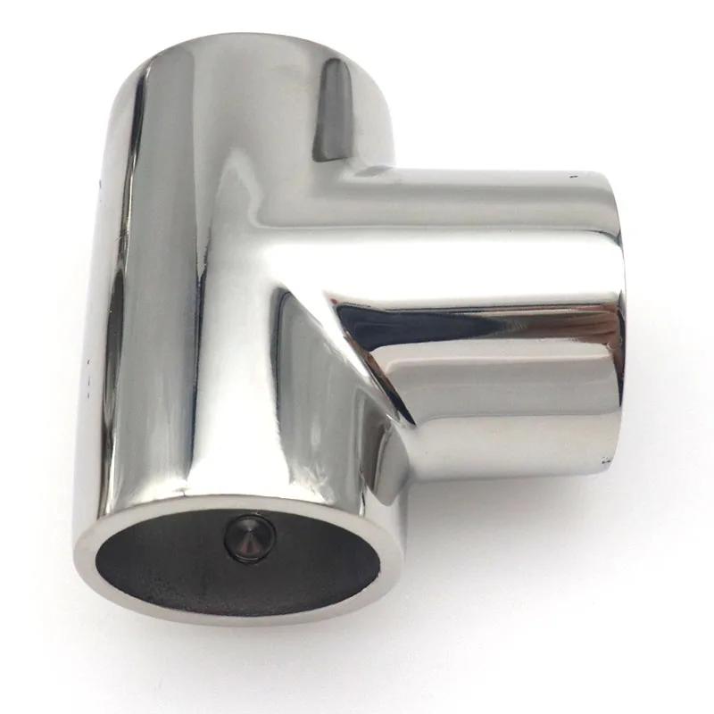 19mm/22mm/25mm/32mm Marine Boat Yacht 316 Stainless Steel 3 Way Boat Deck Handrail Rail Tee Cross Fitting Joint Connector