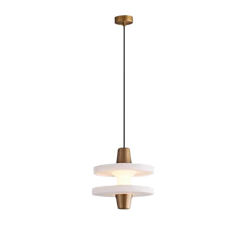Nordic Designer Small Alabaster Pendant Light for Villa, Study, Tea Room, Restaurant, Bar, Bedroom, and Bedside