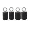 4PCS ATV Lock Ride Tie Down Anchors 1.45in Rubber Stainless Steel UTV Anchor Replacement for Polaris Ranger