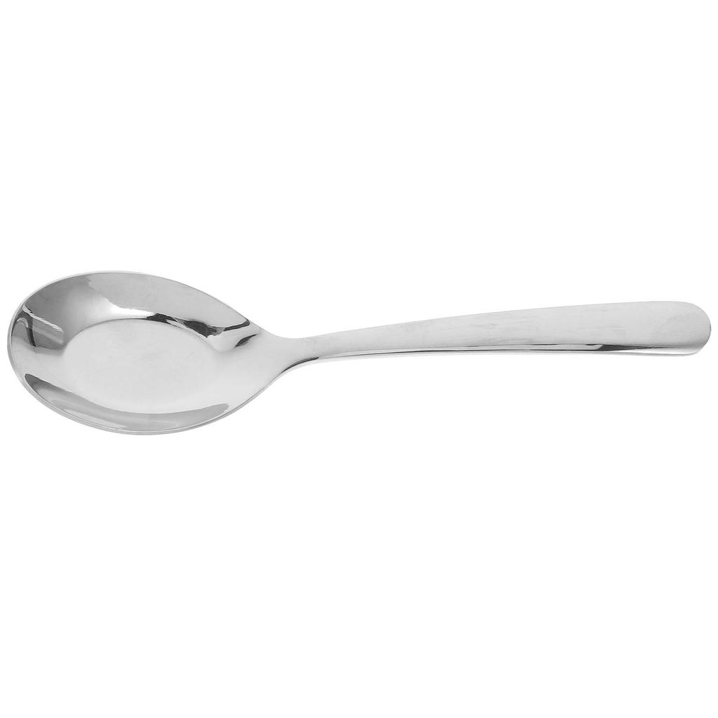 Stainless Steel Flat Spoon Soup Spoons Set Gold Kitchen Dessert Ramen Ladle Spoon Ergonomic Large Serving Spoons For Home