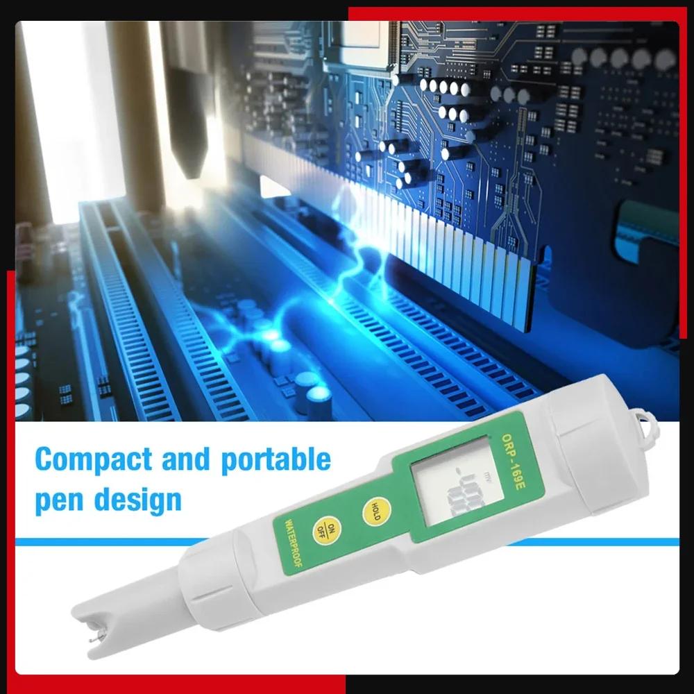 ORP‑169 Portable Water Quality Monitor Digital ORP Tester Pen Detachable Water ORP Meter Aquarium Pool Tester ORP Measure Pen