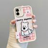 KEYSION Cartoon Cute Plush Embroidery Case for Redmi A2 A1 with Lanyard Silicone Shockproof Phone Cover for Xiaomi Redmi A1 A2