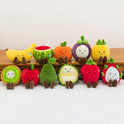 Creative Styling Cute Vegetables Fruit Dolls Cabbage Corn Eggplant Plush Toys Wedding Throwing Dolls