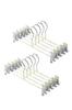 AP LAB Skirt Hangers with Pants Hangers with Coating for and Retaining Shape and Perfect for Laundry and Storage Pack of Clips Non-Slip