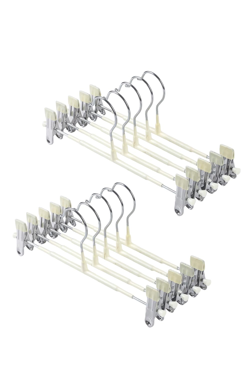 

AP LAB Skirt Hangers with Pants Hangers with Coating for and Retaining Shape and Perfect for Laundry and Storage Pack of Clips Non-Slip белый