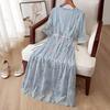 Sybilla Elegant V-Neck Waist-Cinching Midi Dress