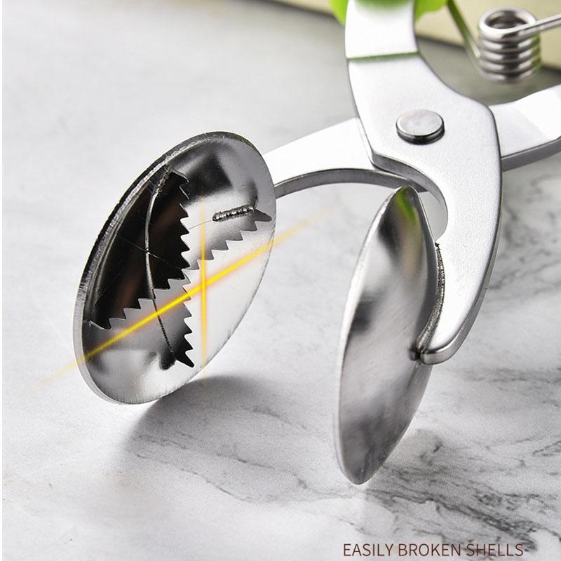 Chestnuts Opener Clip Nut Cracker with 304 Stainless Steel Blade Walnut Cracker Sheller Metal Walnuts Pliers Kitchen Walnut Tool