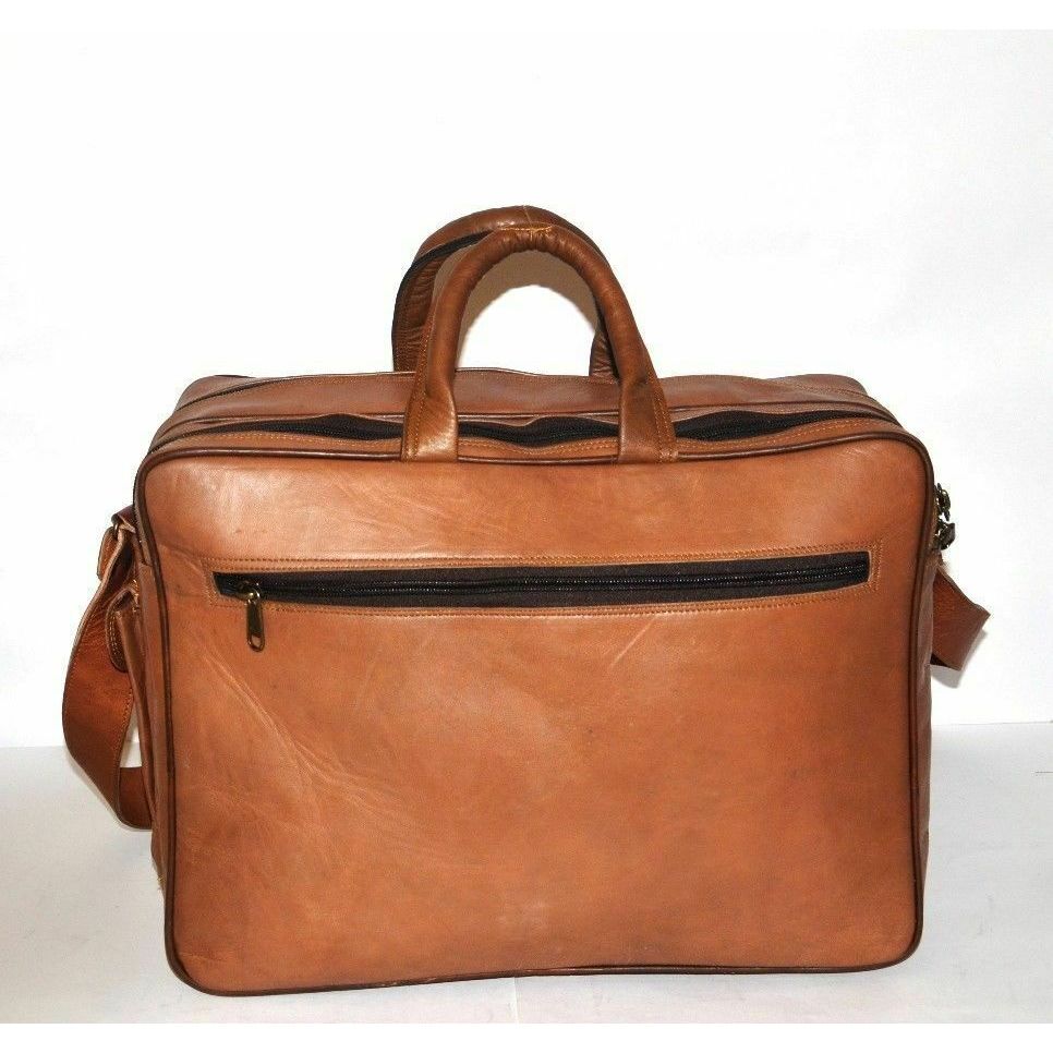 Vintage Briefcase Satchel Soft Leather Laptop Messenger Bag Shoulder Men New