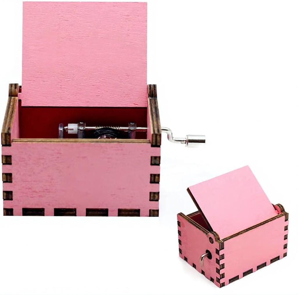 Wood Hand Crank Music Box for Mom Dad Daughter Son Unique Gifts for Birthday Christmas Thanksgiving Wedding Valentine Anniversary Sailor Moon