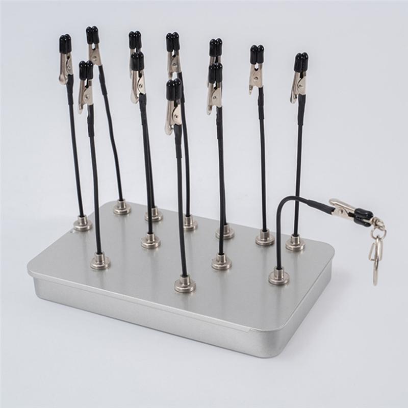 A84X-12Pcs Model Painting Stand Base Holder Magnetic Bendable Alligator Clip Sticks Set Modeling Tools For Airbrush