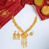 Luxury Vintage Floral Tassel Necklace, Earrings & Ring Set from Dubai