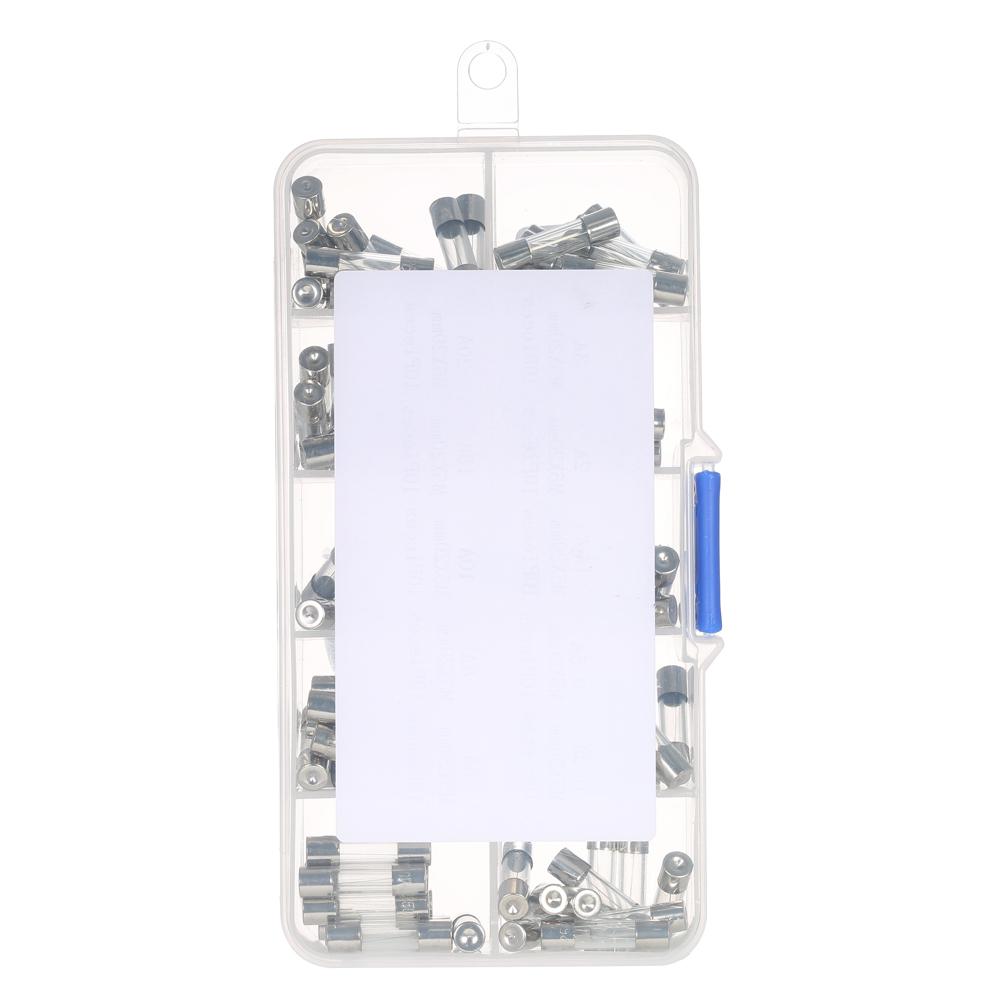 100pcs 5x20mm Fast-blow Glass Tube Fuses Assorted Kit Amp 0.2A 0.5A 1A 2A 3A 5A 8A 10A 15A 20A