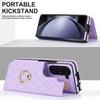 Luxus Leder Ring Wallet Kartenhalter Handyhülle für Samsung Galaxy Z Fold 7 6 5 4 mit Ständer Schutzhülle