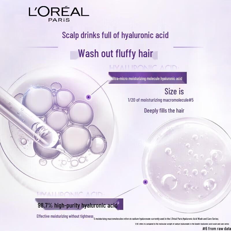 L'Oréal Hyaluron Plump Deep Cleansing Volumizing Shampoo Twin Pack