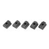5pcs Black Oxide Grade 8.8 Carbon Steel t sloT nut T nut Tapped Through M6 Thread